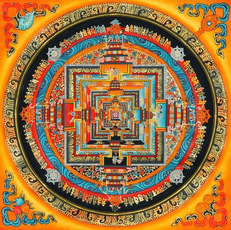 Tibetan Mandala, Different Types Of Meditation, Indian Symbols, Types Of Meditation, Mandalas Painting, Mandalas Drawing, Thangka Painting, Tibetan Art, Mandalas Design