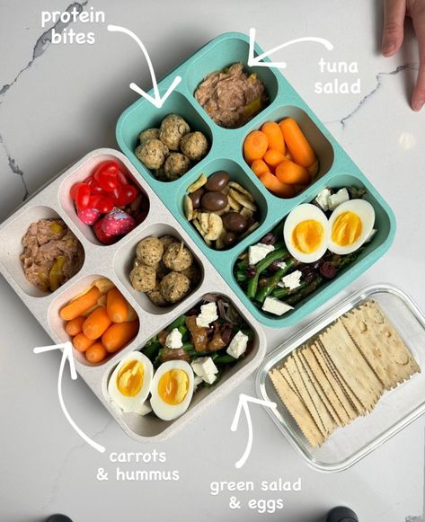 High protein snack ideas, high protein lunches, healthy meal prep, lunch box prep Protein Lunch Box Ideas, Lunch Box Prep, High Protein Lunches, High Protein Snack Ideas, Protein Lunch Ideas, Protein Lunches, Lunches Healthy, Protein Energy Bites, High Protein Lunch Ideas