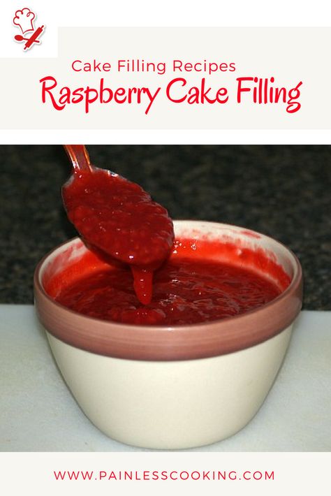 Raspberry Cake Filling Recipes Easy, Fruit Filled Cake, Raspberry Cake Filling Recipe, Raspberry Filling For Cupcakes, Raspberry Filling For Cake, Tea Party Theme Cake, Best Cake Filling Recipes, Cupcake Fillings, Wedding Cake Decorating Ideas