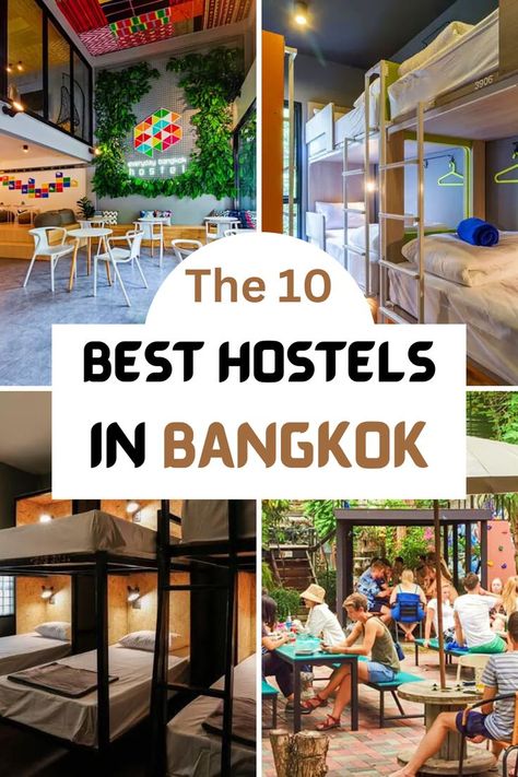 Looking for a cheap place to stay in Bangkok? Then check out our picks for the best Hostels in Bangkok. Get detailed info here. Thailand Hostels, Khao San Road, Hostels Design, Travel Vibes, Bangkok Hotel, Bangkok Travel, Budget Hotel, Cheap Hotels, Cheap Travel