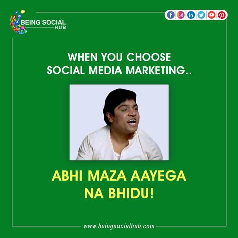 Social media Marketing is the use of Social Media Platforms and Websites to Promote a Product or Service. #beingsocialhub #socialmediamarketing #socailmedia #socialmediaagency #jalandhar #socialmediaexpert #product #service #brands #digitalmarketing #godigital #punjab #fecebook #instagram #pinterest #linkdin #twitter #digitalmarketingagency Social Media Marketing Services Post, Marketing Jokes, Marketing Meme, Funny Marketing, Motion Graphics Inspiration, Social Media Expert, Social Media Marketing Services, Sea Food, Graphics Inspiration