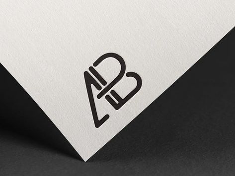 A B Logo, Redshift Render, Ab Logo, Logo Infographic, Lettermark Logo, Logo Mockups Psd, Free Logo Mockup, L Logo, Paper Logo