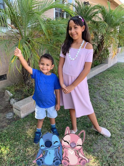 Lilo and Stitch #disneybound outfits for kids. Disneyland. Instagram @BigSisterX_LilBrotherL Stitch Disneybound, Disneyland Instagram, Disneybound Outfits, Outfits For Kids, Disney Bound Outfits, Stitch And Angel, Lilo And Stitch, Disneyland, For Kids