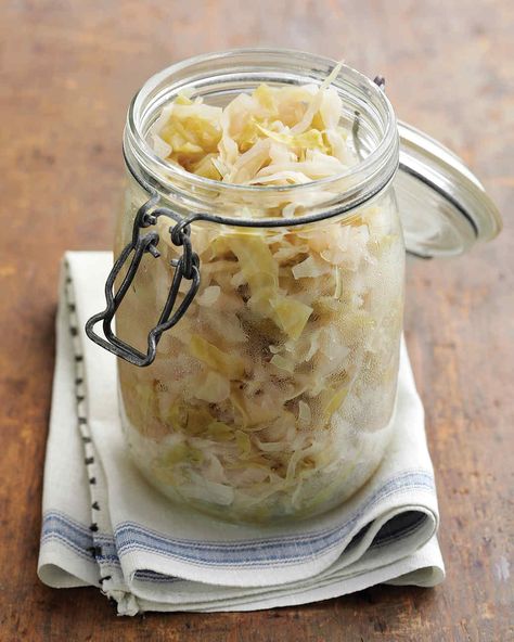 This easy-to-make sauerkraut is a tasty hot dog topping. Use it to make our Classic Reubens and Pierogi with Sauerkraut and Mushrooms. Community Newsletter, Raw Sauerkraut, Homemade Kimchi, Farm Community, Fermented Sauerkraut, Hot Dog Toppings, Preserving Foods, Homemade Sauerkraut, Sauerkraut Recipes