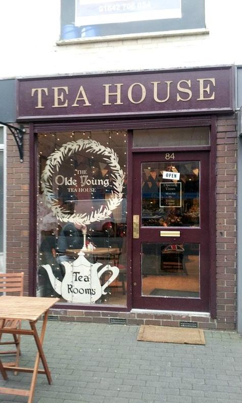 The Olde Young Tea House, Middlesbrough Tea Store Design, Coffee Booth, Style Salon, Store Design Boutique, Tea Store, Coffee Shops Interior, Tea Brands, Bakery Shop, Tea Tins