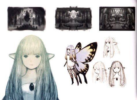 Concept Bravely Default, Drawing Examples, Art Folder, Animation Design, Ethereal Art, Illustration Character Design, Art Studies, Character Design References, Art Inspiration Drawing