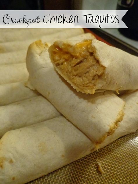 Crockpot Chicken Taquitos Crockpot Chicken Taquitos, Easy Crockpot Chicken, Chicken Taquitos, Crockpot Cooking, Crockpot Recipes Easy, Mexican Dishes, Crockpot Chicken, Crock Pot, Home Made