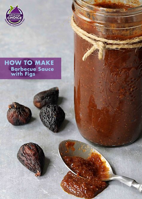 Fig Bbq Sauce Recipe, Fig Sauce Recipes, Grilled Cheese With Mayo, Bbq Sauce From Scratch, How To Make Barbecue, Dried Fig Recipes, Fig Sauce, Misfits Market, Make Bbq Sauce