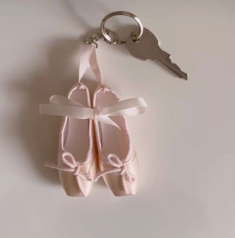 Ballet Keychain, Shoes Keychain, Shoe Keychain, Dance Coach, Ballet Shoe, Birthday Wishlist, Material Girls, Christmas Wishlist, Pink Satin