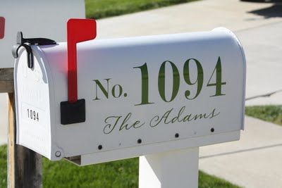 House Number Decals, Address Decals, Mailbox Stickers, Personalized Mailbox, Custom Mailboxes, Mailbox Numbers, Mailbox Decals, Vinyl House, Number Stickers