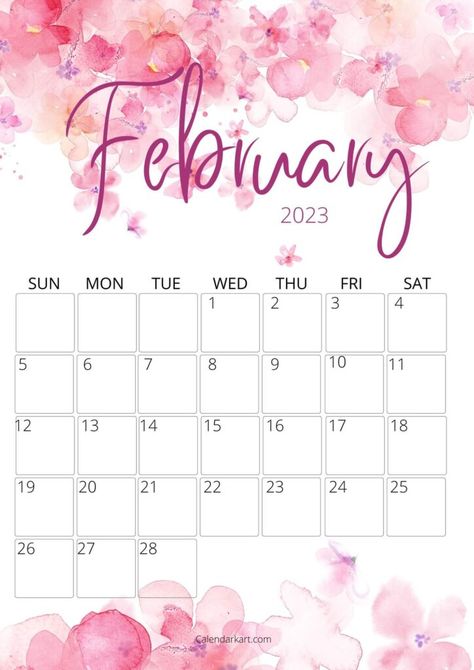 Free & Cute printable February 2023 Calendar - CalendarKart Calander Printable, June 2022 Calendar, June Calendar Printable, June Calendar, Free Printable Calendar Templates, February Calendar, Free Calendar Template, January Calendar, Blossom Wedding