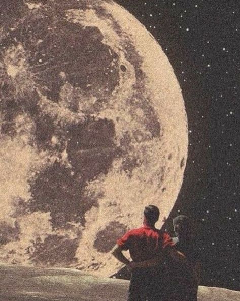 Retro Space Aesthetic, Surreal Collage, Space Artwork, Trippy Wallpaper, Wallpaper Space, Retro Wallpaper, On The Moon, Art Collage Wall, Dreamy Art