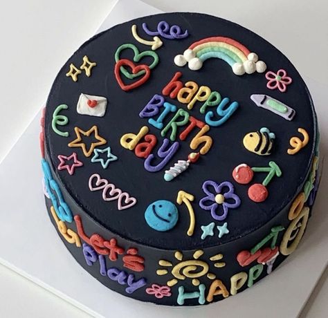 Simple Cake Designs, Funny Birthday Cakes, Mini Cakes Birthday, Creative Birthday Cakes, Simple Birthday Cake, Pretty Birthday Cakes, Cute Birthday Cakes, Just Cakes, Makeup Homecoming