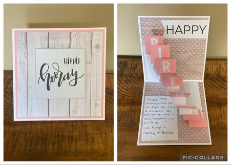 Stadium Wave Card Tutorial, Popup Birthday Cards, Stadium Wave Card, Pop Up Bday Card, Happy Birthday Card Ideas Homemade Pop Up, Happy Birthday Pop Up Card, Spiral Pop Up Card, Inside Pop Up Card, Pop Up Wave Card