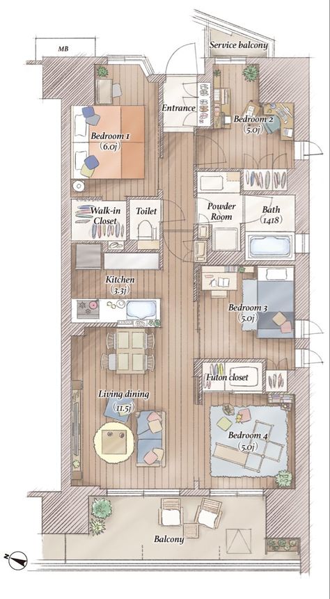 Japan House Layout, Japan Apartment Layout, Small Japanese House Plans, Japanese Mansion Floor Plan, Japanese Apartment Floor Plan, Japanese Floor Plan, Japanese Home Layout, Japanese Apartment Layout, Japanese House Layout