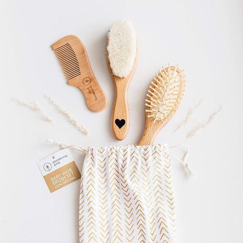 Baby Hair Growth, Brush And Comb Set, Wooden Hair Brush, Baby Hair Brush, Brush And Comb, Boho Travel, Cradle Cap, Hair Brush Set, Wood Comb