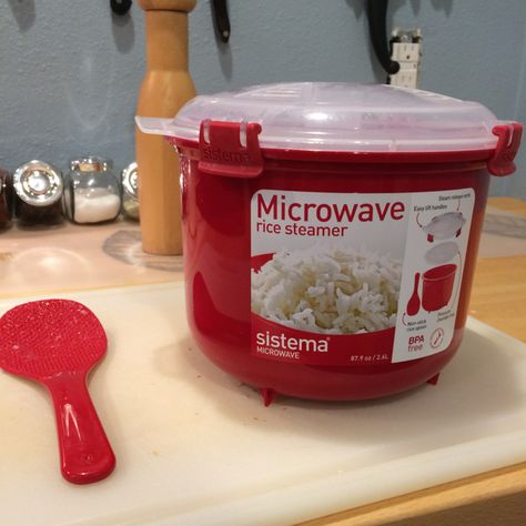 Fat Boy Heaven reviews the Sistema Microwave Rice Cooker Rice Steamer Recipes, Microwave Rice Cooker, Rice In The Microwave, Microwave Rice, Microwave Cooker, Perfect Rice, Rice Cookers, Steamer Recipes, Cooking White Rice