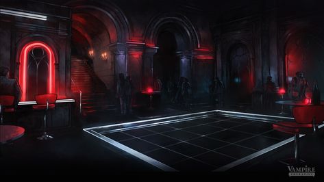 ArtStation - Vampire Therapist - Club Interior, Barbara Langa Vampire Club Aesthetic, Goth Bar, Vampire Club, Club Interior, Goth Club, Club Aesthetic, Clubbing Aesthetic, Creatures Of The Night, Background Art