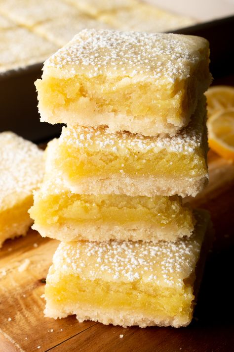 Vegan Lemon Squares – The Home Baked Vegan Vegan Lemon Recipes, Vegan Lemon Squares, Vegan Squares, Oatmeal Bars Vegan, Vegan Baked Goods, Vegan Lemon Bars, Bloom Bakery, Vegan Bars, Weekend Baking