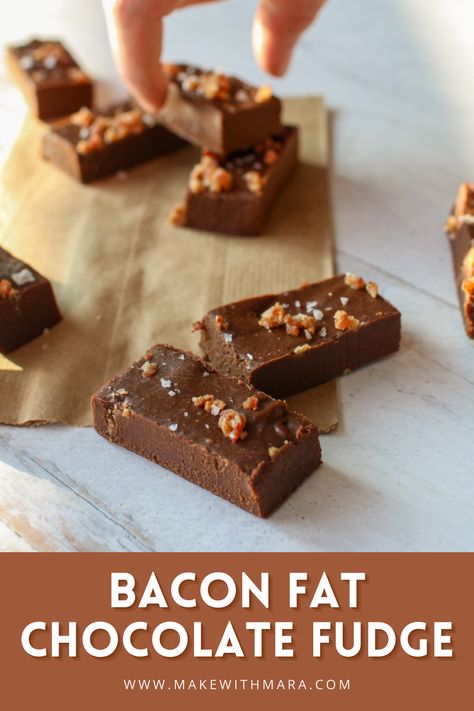 Chocolate Bacon Bark, Maple Bacon Fudge, Homemade Confections, Bacon Fudge, Smokehouse Ideas, Fudge Candy, Chocolate Bacon, Holiday Sweets, Maple Bacon