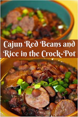 For the Love of Food: Cajun Red Beans and Rice in the Crock-Pot Beans And Rice Crockpot, Red Beans And Rice Crockpot, Cajun Red Beans And Rice, Red Beans And Rice Recipe Crockpot, Cajun Meals, Cajun Red Beans, Cajun Comfort Food, Rice Crockpot, Cajun Party