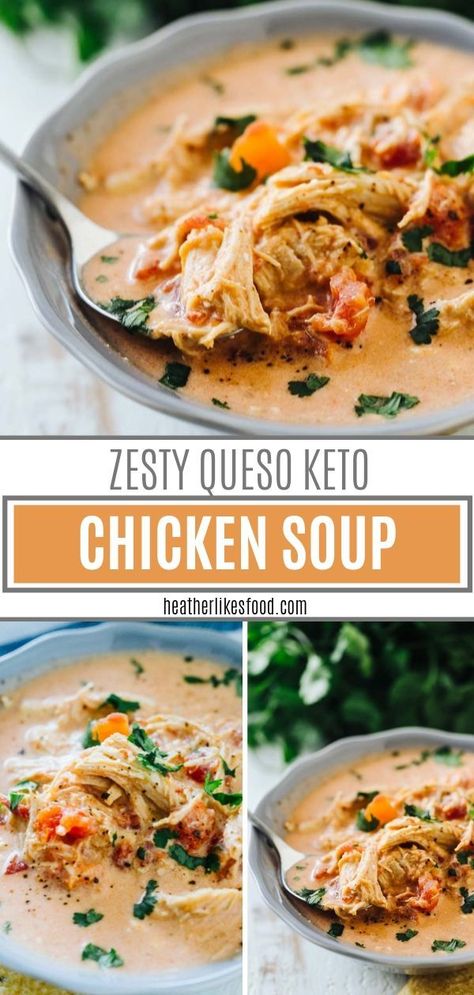 Queso Soup Recipe, Queso Soup, Keto Chicken Soup, Dinner Recipes Healthy Low Carb, Keto Soup, Comfort Food Recipes Dinners, Food Dinner, Favorite Comfort Food, Slow Cooker Soup