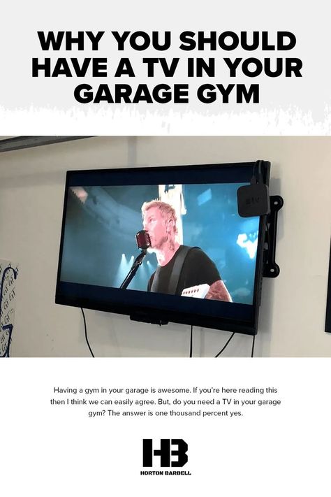 Having a gym in your garage is awesome. If you’re here reading this then I think we can easily agree. But, do you need a TV in your garage gym? The answer is one thousand percent yes. Having a TV in your garage gym is one of those things that you didn’t know you needed and then once you have one, you can’t live without it. Garage Tv, Garage Gym, One Thousand, A Gym, A Tv, Do You Need, Things That, Written By, Garage