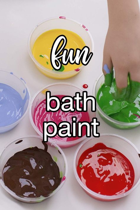 Homemade Bath Paint For Kids - Make bath time a colorful adventure with homemade bath paint. Using just liquid soap and food coloring, this fun and washable paint brings creative play to the tub. | CDKitchen.com Washable Paint For Kids, Cooking Substitutes, Applebees Copycat Recipes, Paint For Kids, Craft Recipes, Bath Paint, Paint Recipe, Cooking Substitutions, Cooking With Beer