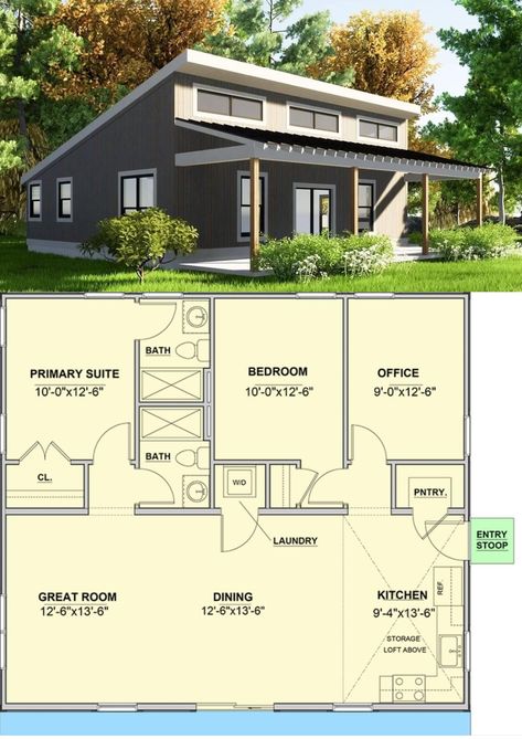 3br Tiny House Floor Plans, Barndominium Designs, Retirement Countdown, Acre Homestead, Small Floor Plans, Tiny House Floor Plans, Weekend House, Sims House Design, Modern Tiny House