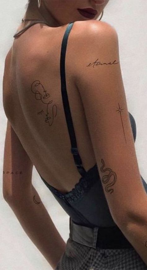 Tato Jari, Petite Tattoos, Classy Tattoos, Back Tattoo Women, Arm Tattoos For Women, Discreet Tattoos, Subtle Tattoos, Elegant Tattoos, Simplistic Tattoos