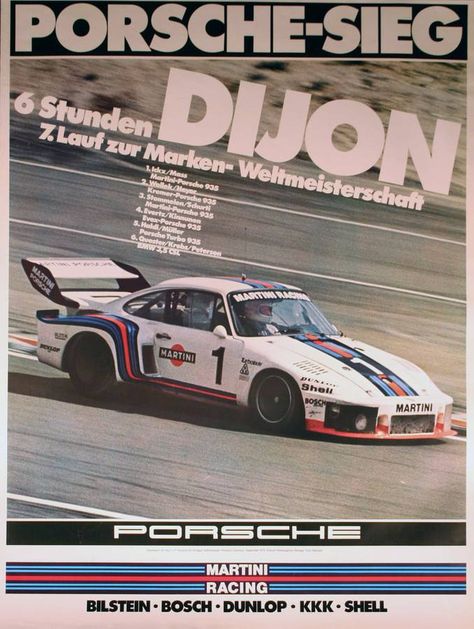 Martini Racing Porsche, Auto Racing Posters, Porsche Factory, Vintage Racing Poster, F1 Wallpaper Hd, Porsche 935, Car Backgrounds, Martini Racing, Aesthetic Car