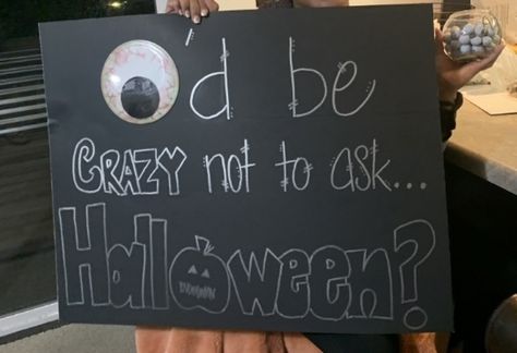 Halloween Asking Out Ideas, Halloween Poster Ideas For School Dance, Halloween Dance Asking Ideas, Monster Mash Dance Poster Ideas, Halloween Dance Posters, Harvest Dance Poster Ideas, Halloween Poster Ideas For School, Halloween Dance Proposal Ideas, Halloween Dance Poster Ideas