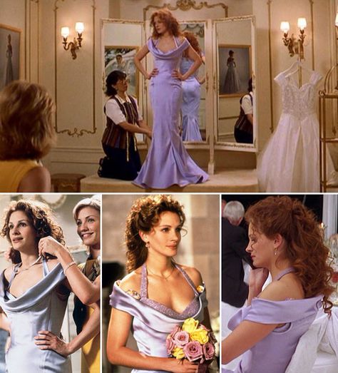 My Best Friend's Wedding - Julia Roberts My Best Friends Wedding Outfit, Julia Roberts My Best Friends Wedding Hair, Julia Roberts Dress, Julia Roberts My Best Friends Wedding, My Best Friends Wedding Dress, Iconic Dresses Movies, My Best Friends Wedding Movie, Movies Dresses, Iconic Movie Dresses