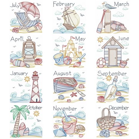 Machine Embroidery Christmas, Cross Stitch Sea, Landscape Quilts, Embroidery Christmas, Cute Love Wallpapers, Rock Painting Patterns, Months Of The Year, Bead Stitching, Cross Stitch Patterns Christmas