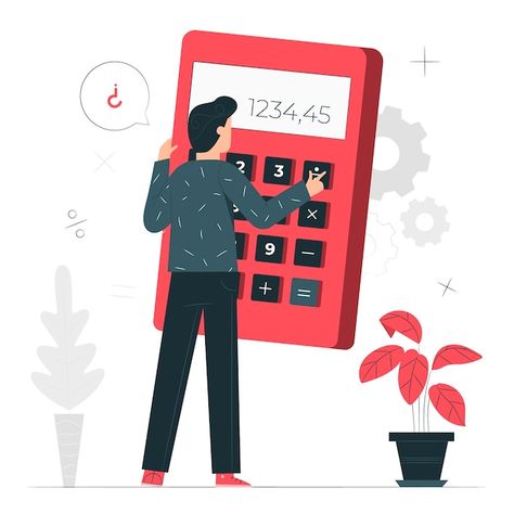 Free vector calculator concept illustrat... | Free Vector #Freepik #freevector #calculator #estimate #accounting #science Math Design, Budget Calculator, Marketing Icon, Math Toys, Isometric Illustration, Flat Illustration, Illustration Character Design, Budget Planner, Free Illustrations