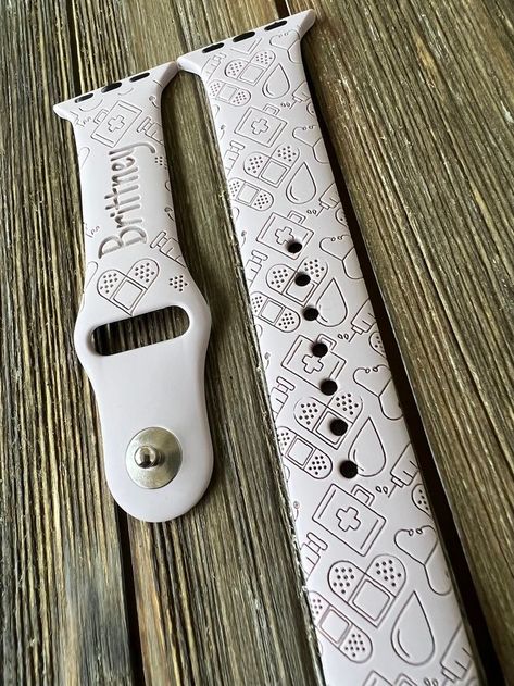 Watch Band Engraving, Lpn Accessories, Apple Watch Nurse, Nurse Apple Watch, Nursing School Studying Cheat Sheets, Nursing Goals, Nursing School Essential, Nursing School Motivation, Nurse Inspiration