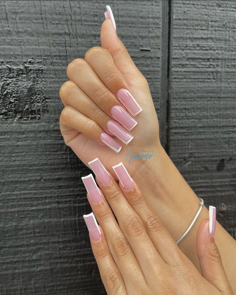 Nail Ideas Acrylic Square Medium, Summer Nail Ideas Acrylic Square, Nail Ideas Acrylic Square, Medium Length French Tip Nails, Summer Nail Ideas Acrylic, Nail Ideas Acrylic, Hot Nail Designs, Summer Nail Ideas, Gel Toe Nails