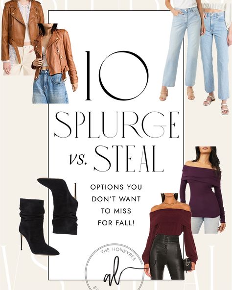 I don’t normally do this but I wanted to share content from a recent newsletter because honestly, the finds were too good not to! You girls know I love finding a good splurge vs. steal so today I have my 10 favorite finds for the fall season! So pick the budget that works for you and enjoy these lookalikes when you click the link! Splurge Vs Steal, Andee Layne, Stylish Coat, Budget Fashion, Look Alike, Fall Winter Outfits, Cozy Sweaters, Lifestyle Blogger, Fall Season