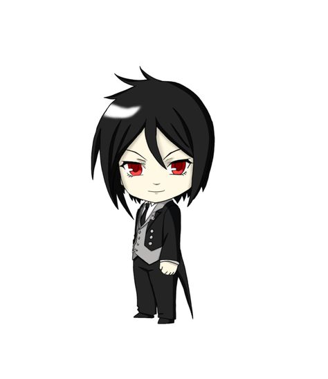 Chibi Sebastian ^^ Black Butler Sebastian, Black Butler Ciel, Sebastian Michaelis, Black Butler Anime, Black Butler Kuroshitsuji, Butler Anime, Chibi Drawings, Drawing Videos, Pictures To Draw