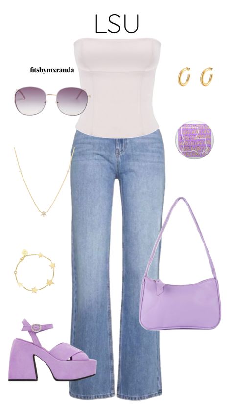 LSU OOTD #outfitinspo #gameday #gamedayfit #gamedayoutfit #lsu #lsugameday Lsu Gameday, College Gameday Outfits, Outfit Fall, Gameday Outfit, Outfit Women, Your Aesthetic, Creative Energy, Fall Outfits, Cute Outfits