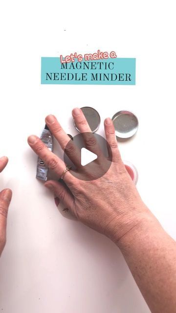 How To Make A Needle Minder, How To Make Needle Minders, Needle Minder Diy, Diy Needle Minder, Smart Sofa, Magnetic Needle Minder, Diy Magnets, Needle Books, Needle Book