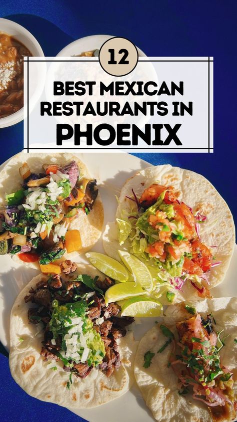 Best Mexican Restaurants in Phoenix Phoenix Arizona Restaurants, Mexican Snack Foods, Vegetarian Mexican Recipes, Phoenix Restaurants, Arizona Restaurants, Arizona Trip, Best Mexican Restaurants, Vegetarian Mexican, Mexican Snacks