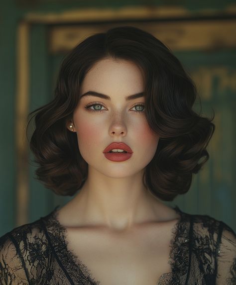 january hair for women Hollywood Glam Curls, Retro Waves Hair, Hollywood Curls, Hairstyles For Straight Hair, Easy Waves, New Hairstyles, Hair For Women, Tight Curls, Christmas Hairstyles