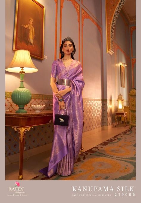 Price: up to Rs 1974 + Shipping Extra Click on the link for more designs: https://artistryc.in/tag/silk-sarees/ Buy Nylon Two-Tone Satin Weaved Silk Saree Kanupama Silk Online on Whatsapp +919619659727 or ArtistryC.in #festivesaree #festivalsarees #silksarees #satinsarees #nylonsaree #sareestyle #sareefashion #saree #ethnicwear #indianwear #celebrities Kanjivaram Sarees Silk, Ladies Suits, Blouse Stitching, Indus Valley, Modern Saree, Kanjivaram Silk Saree, Indian Saree Blouse, Banarasi Silk Saree, Satin Saree