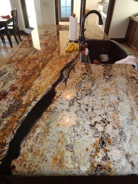 I love my granite! Betularie from Arizona Tile Library Colors, Countertop Edges, Small Library, California Room, Replacing Kitchen Countertops, Outdoor Kitchen Countertops, Kitchen Updates, Formica Countertops, Kitchen Countertop Materials