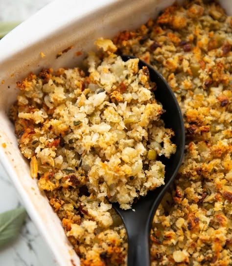 Here I'll show you the easiest and most delicious way to make classic sage and onion stuffing! Stuffing Recipes Sage And Onion, Sage Onion Stuffing Recipe, Sage And Onion Stuffing Recipe, Breadcrumb Stuffing, Recipes With Sage, Onion Stuffing, Sage And Onion Stuffing, Sage Stuffing, Sage Recipes