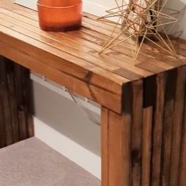 JP Strate on Instagram: "Want an easy weekend project? How about this super easy DIY console table? Or if you need a bench just make the legs a little shorter! #therehablife #diyfurniture #diy #diyproject #diyprojects #diybench #consoletable #sofatable #sidetable #easydiy #furniture #furnituredesign #wooddesign #woodworkforall #woodshop #woodworking #woodworker #modernfurniture #instadesign #instafurniture #hygge #hyggehome #hyggelife #design" How To Make Table Legs Easy Diy, Diy Farmhouse Console Table, 2x4 Sofa Table Diy, 2x4 Entry Table Diy, 2 X 4 Console Table Diy, Diy Entry Table Easy, X Console Table Diy, 2x4 Console Table Easy Diy, Diy Pallet Console Table