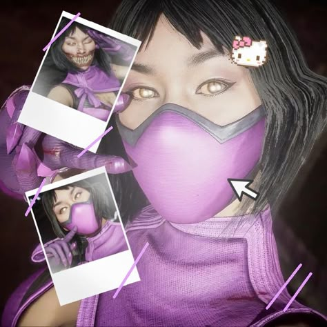 ☆ Kitana And Mileena Matching Pfp, Mileena Mk1 Pfp, Mk Matching Pfp, Mileena Tattoo, Mileena Aesthetic, Kitana Pfp, Mileena Pfp, Mileena And Kitana, Kitana And Mileena