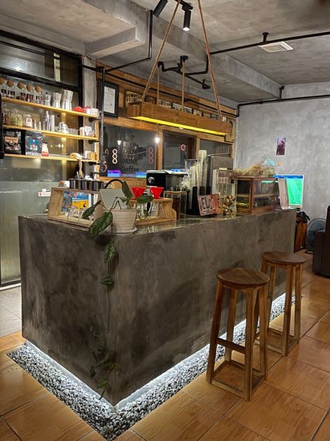 Meja Bar Cafe, Cafe Layout, Counter Cafe, Cafe Concept, Coffee Ideas, Cafe Shop Design, Counter Bar, Bar Coffee, Cafe Interior Design