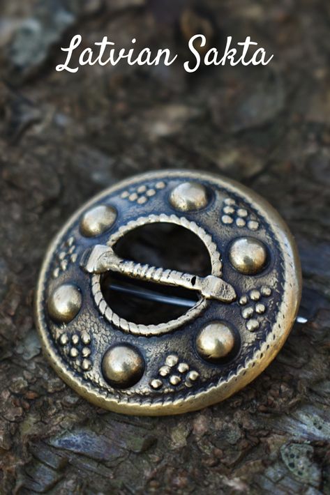 Handmade brooch - traditional Latvian sakta. Available in bronze and sterling silver 925. More of our jewelry you can find in our Etsy shop SecretJewelryDesigns. Brooches Handmade, 925 Sterling Silver, Etsy Shop, Sterling Silver, Silver